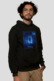Klor Atom Numarası Baskılı Unisex Siyah Hoodie