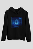Klor Atom Numarası Baskılı Unisex Siyah Hoodie