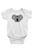 Koala Baskılı Beyaz Unisex Bebek Body - Zıbın