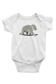 Koala Baskılı Beyaz Unisex Bebek Body - Zıbın