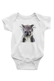 Koala Baskılı Beyaz Unisex Bebek Body - Zıbın