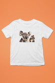 Koala Baskılı Beyaz Unisex Beyaz Çocuk Tişört - Tshirt