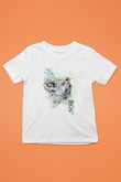 Koala Baskılı Beyaz Unisex Beyaz Çocuk Tişört - Tshirt