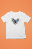 Koala Baskılı Beyaz Unisex Beyaz Çocuk Tişört - Tshirt