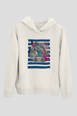 Koala Baskılı Beyaz Unisex Hoodie