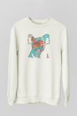 Koala Baskılı Beyaz Unisex Sweatshirt