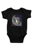 Koala Baskılı Unisex Siyah Bebek Body - Zıbın
