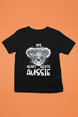 Koala Baskılı Unisex Siyah Çocuk Tişört - Tshirt
