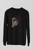 Koala Baskılı Unisex Siyah Sweatshirt