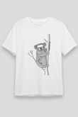 Koala Unisex Baskılı Beyaz Tişört - Tshirt