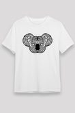Koala Unisex Baskılı Beyaz Tişört - Tshirt