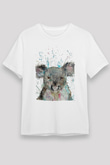 Koala Unisex Baskılı Beyaz Tişört - Tshirt