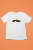 Koç Burcu Baskılı Beyaz Unisex Beyaz Çocuk Tişört - Tshirt