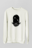 Koç Burcu Baskılı Beyaz Unisex Sweatshirt