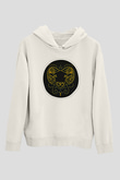 Koç Burcu Baskılı Unisex Siyah Hoodie