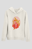Koç Burcu Baskılı Unisex Siyah Hoodie