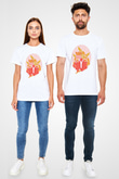Koç Burcu Baskılı Unisex Siyah Tişört - Tshirt
