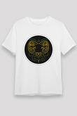 Koç Burcu Unisex Baskılı Beyaz Tişört - Tshirt