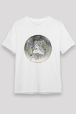 Koç Burcu Unisex Baskılı Beyaz Tişört - Tshirt