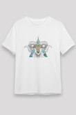Koç Burcu Unisex Baskılı Beyaz Tişört - Tshirt
