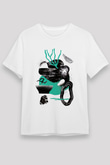 Kolaj Beyaz Unisex Tişört T-Shirt - TişörtFabrikası