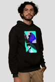 Kolaj Siyah Unisex Hoodie
