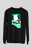 Kolaj Siyah Unisex Sweatshirt