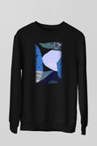 Kolaj Siyah Unisex Sweatshirt