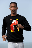 Kolaj Siyah Unisex Sweatshirt