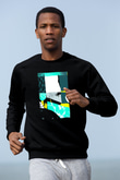 Kolaj Siyah Unisex Sweatshirt