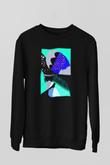 Kolaj Siyah Unisex Sweatshirt