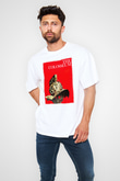 Kolezyum Beyaz Unisex Oversize Tişört T-Shirt