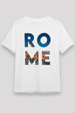 Kolezyum Beyaz Unisex Tişört T-Shirt - TişörtFabrikası