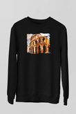 Kolezyum Siyah Unisex Sweatshirt