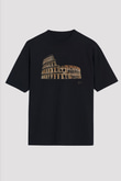 Kolezyum Siyah Unisex Tişört T-Shirt - TişörtFabrikası