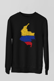 Kolombiya Siyah Unisex Sweatshirt