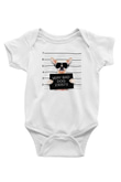 Köpek Baskılı Beyaz Unisex Bebek Body - Zıbın