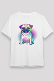 Köpek Beyaz Unisex Tişört T-Shirt - TişörtFabrikası