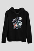 Köpek Siyah Unisex Hoodie