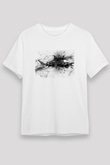 Köpekbalığı Beyaz Unisex Tişört T-Shirt - TişörtFabrikası