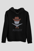Kovboy KediSiyah  Unisex Hoodie