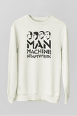 Kraftwerk Beyaz Unisex Sweatshirt
