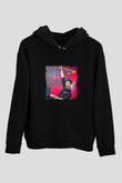 KSHMR Baskılı Unisex Siyah Hoodie