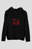KSHMR Baskılı Unisex Siyah Hoodie