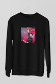 KSHMR Baskılı Unisex Siyah Sweatshirt