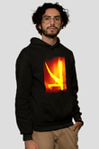 KSHMR Siyah Unisex Kapüşonlu Sweatshirt
