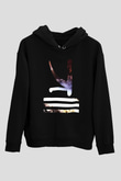 KSHMR Siyah Unisex Kapüşonlu Sweatshirt