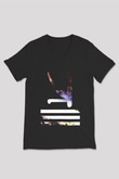 KSHMR Siyah Unisex V Yaka Tişört