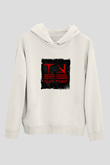 KSHMRBaskılı Beyaz Hoodie