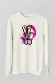 Kuaför Beyaz Unisex Sweatshirt